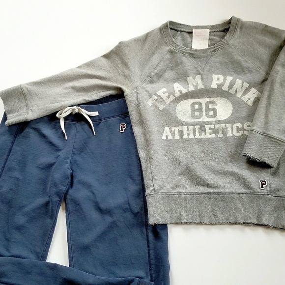 Victoria's Secret Pants - VICTORIA SECRET TEAM PINK JOGGING PANTS & SWEATER
